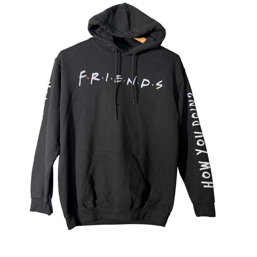 Friends TV Show Hoodie Small Black Pullover Sweatshirt How You Doin’